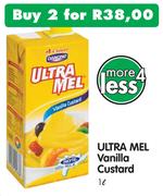 Ultra Mel Vanilla Custard-2 x 1Ltr