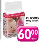 Johnson's Baby Wipes-240's