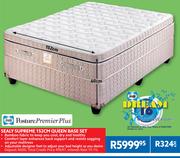 Posture Premier Plus Sealy Supreme 152cm Queen Base Set
