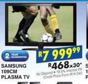 Samsung 109Cm Plasma TV