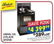 Univa 116 4 Plate Stove
