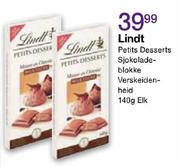Lindt Petits Desserts Sjokoladeblokke Verskeidenheid-140g Elk