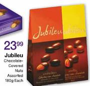 Jubileu Chocolate-Covered Nuts Assorted-180g Each