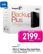 Seagate 4TB 3.5" Backup Plus Hard Drive