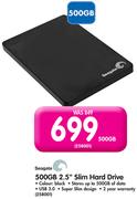 Seagate 500GB 2.5" Slim Hard Drive