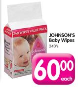 Johnson's Baby Wipes-240's