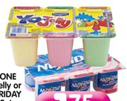 Danone Yo-Jelly or Nutriday Low Fat Smooth Yoghurt(All Flavours)-100gm Each