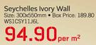 Seychelles Lvory Wall 300x550mm WS1CSY11J6L-Per Square Metre