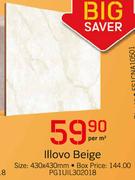 Illovo Beige 430x430mm PG1UIL302018-Per Square Metre
