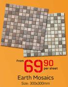 Earth Mosaics 300x300mm-Per Sheet