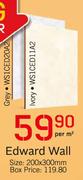 Edward Wall 200x300mm-Per Square Metre