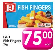 I & J Fish Fingers-2kg