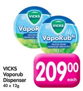 Vicks Vaporub Dispenser-40 x 12gm