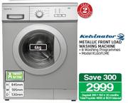 Kelvinator 6kg Metallic Front Load Washing Machine KL60FLME