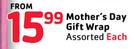 Mother's Day Gift Wrap Assorted-Each
