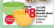 Le Cafe Glazed Noodle Bowl Assorted Colours-Each