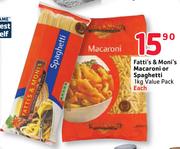 Fatti's & Moni's Macaroni Or Spaghetti-1Kg Each