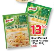 Knorr Pasta & Sauce Assorted-115g-128g Each