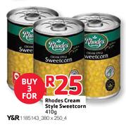 Rhodes-Cream Style Sweetcorn-3x410g