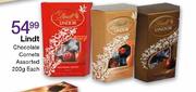 Lindt Chocolate Cornets Assorted-200g each  