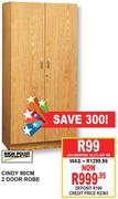 High Point Cindy 90cm 2 Door Rob