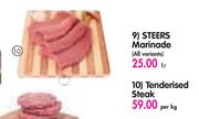 Tenderised Steak-Per Kg