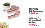 Honey & Mustard Pork Rashers-Per Kg
