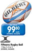 Gilbert Fifteens Rugby Ball(Size 3, 4 Or 5)