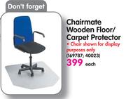 Chairmate Wooden Floor/Carpet Protector-Each