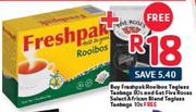 Freshpak Rooibos Tagless Teabags-80s