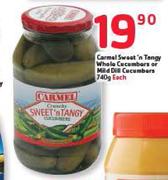 Carrmel Sweet'n Tangy Whole Cucumbers Or Mild Dill Cucumbers-740g Each