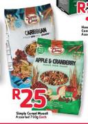 Simply Cereal Muesli Assorted-750g Each
