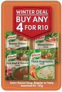 Knorr Packet Soup,Regular Or Tasty Assorted 45-67g
