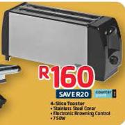 Counter Point 4 Slice Toaster-750W