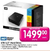 Western Digital 2TB 3.5" Hard Drive-Each