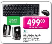 Logitech 3-in-1 Value Bundle-Per Bundle