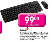 Genius Keyboard and Mouse Combo-Per Combo
