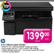 HP 3-in-1 Mono Laser Printer(Model:M1132)-Each