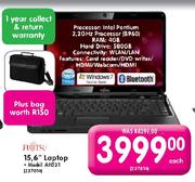 Fujitsu 15.6" Laptop Plus Bag(Model:AH531)-Each