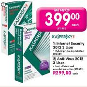 Kaspersky Internet Security 2012 3 User-Each