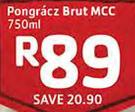 Pongracz Brut Mcc-750ml