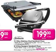 Sunbeam 4 Slice Designer Sandwitch Press