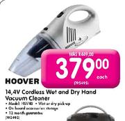 Hoover 14.4V Cordless Wet & Dry Hand Vacuum Cleaner