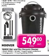 Hoover 1800W Wet & Dry Vacuuam Cleaner