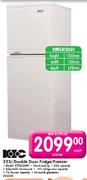 KIC 223Ltr Double Door Fridge/Freezer 