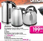 Swan 1.8Ltr Stainless Steel Cordless Kettle