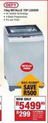 Defy 15kg Metallic Top Loader