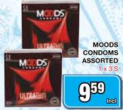 Moods Condoms Assorted-1x3's