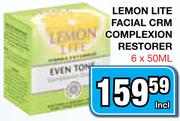 Lemon Lite Facial Crm Complexion Restorer-6x50Ml