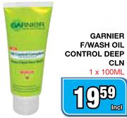 Garnier F/Wash Oil Control Deep CLN-1x100Ml